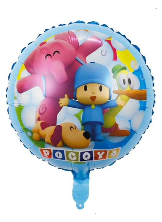 1 pc 18 Inch Birthday Party Balloons Large Size Pocoyo Double Sided Foil Balloon Adult & Kids Party Theme Decorations for Birthday, Anniversary, Baby Shower Fatio General Trading