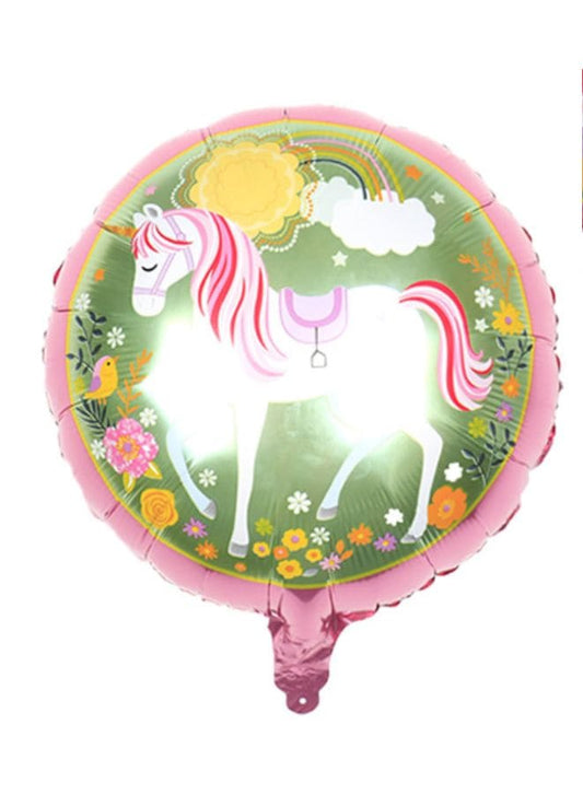 1 pc 18 Inch Birthday Party Balloons Large Size Unicorn Double Sided Foil Balloon Adult & Kids Party Theme Decorations for Birthday, Anniversary, Baby Shower Fatio General Trading