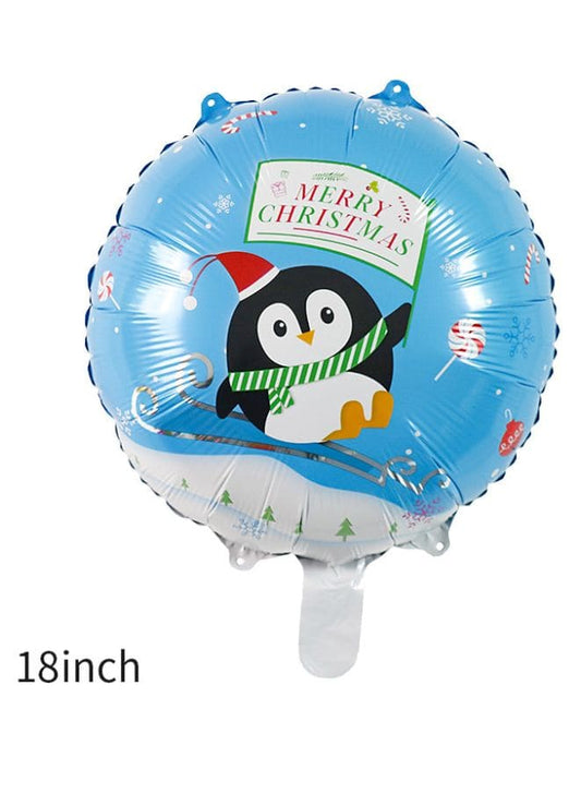 1 pc 18 Inch Christmas Party Balloons Large Size Merry Christmas Penguine Foil Balloon Adult & Kids Party Theme Decorations for Birthday, Anniversary, Baby Shower Fatio General Trading