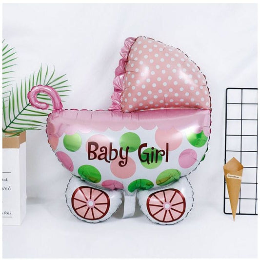 1 pc Birthday Party Balloons Large Size Baby Girl Crib Foil Balloon Adult & Kids Party Theme Decorations for Birthday, Anniversary, Baby Shower Fatio General Trading