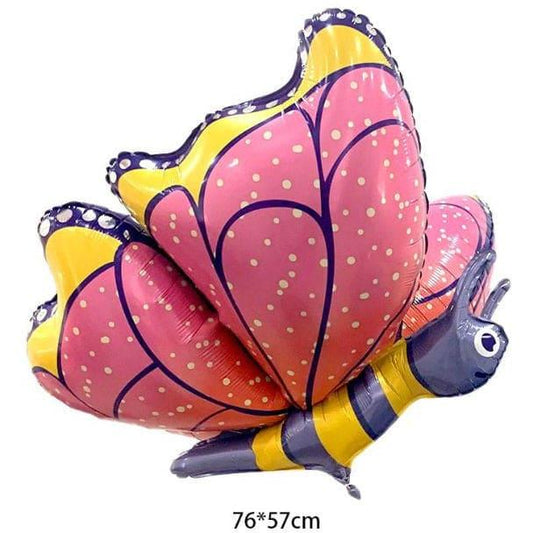 1 pc Birthday Party Balloons Large Size Butter Fly Foil Balloon Adult & Kids Party Theme Decorations for Birthday, Anniversary, Baby Shower Fatio General Trading