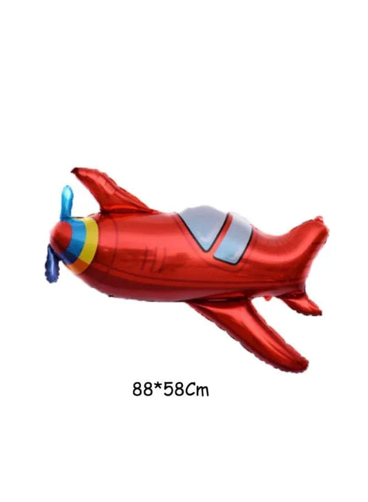 1 pc Birthday Party Balloons Large Size Plane Foil Balloon Adult & Kids Party Theme Decorations for Birthday, Anniversary, Baby Shower Fatio General Trading