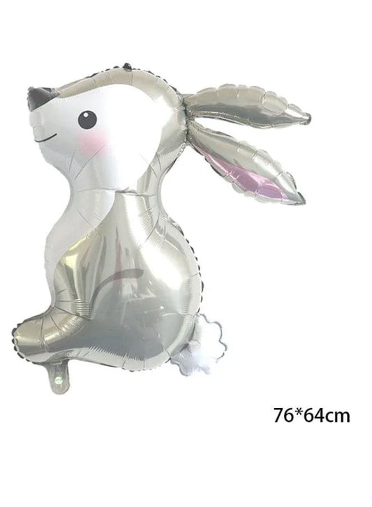 1 pc Birthday Party Balloons Large Size Rabbit Foil Balloon Adult & Kids Party Theme Decorations for Birthday, Anniversary, Baby Shower Fatio General Trading