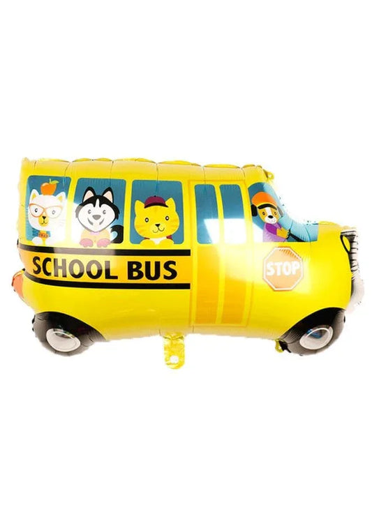 1 pc Birthday Party Balloons Large Size School Bus Foil Balloon Adult & Kids Party Theme Decorations for Birthday, Anniversary, Baby Shower Fatio General Trading