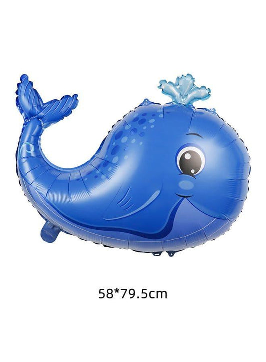 1 pc Birthday Party Balloons Large Size Shark Foil Balloon Adult & Kids Party Theme Decorations for Birthday, Anniversary, Baby Shower Fatio General Trading