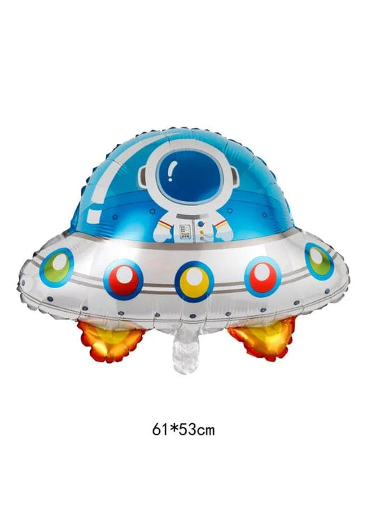 1 pc Birthday Party Balloons Large Size Spaceship Foil Balloon Adult & Kids Party Theme Decorations for Birthday, Anniversary, Baby Shower Fatio General Trading