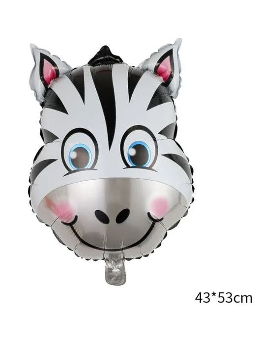 1 pc Birthday Party Balloons Large Size Zebra Foil Balloon Adult & Kids Party Theme Decorations for Birthday, Anniversary, Baby Shower Fatio General Trading
