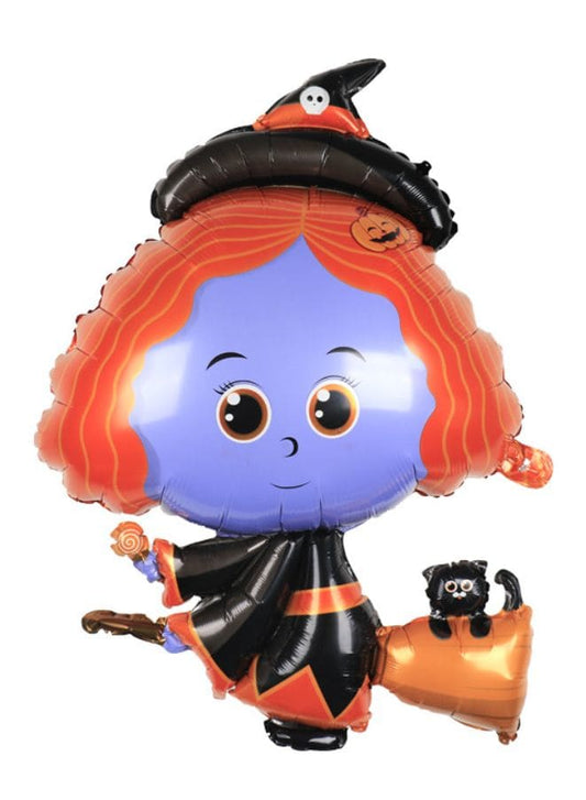 1 pc Halloween Party Balloons Large Size Witch Halloween Foil Balloon Adult & Kids Party Theme Decorations for Birthday, Anniversary, Baby Shower Fatio General Trading