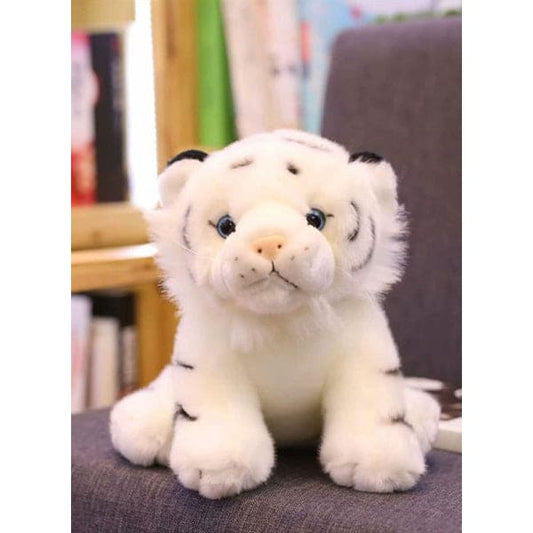 20cm Realistic Tiger Animal Plush Soft Stuffed Doll made from Eco-friendly Cotton Toy Bed Sofa Chair Decoration - Fatio General Trading