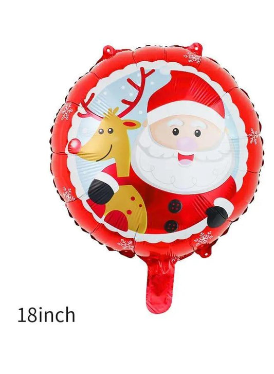 5 pc 18 Inch Party Balloons Large Size Christmas Set Foil Balloon Adult & Kids Party Theme Decorations for Birthday, Anniversary, Baby Shower - Fatio General Trading