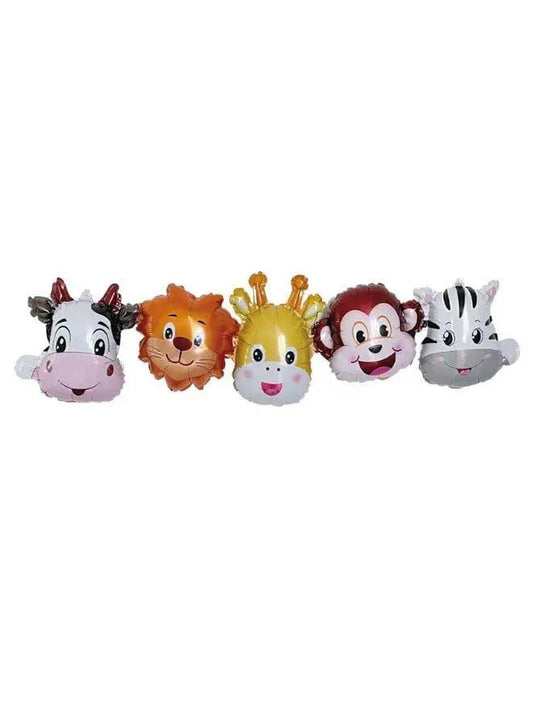 5 pc Birthday Party Balloons Large Size Animals Foil Balloon Adult & Kids Party Theme Decorations for Birthday, Anniversary, Baby Shower - Fatio General Trading