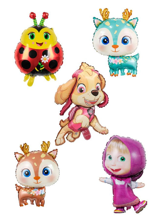 5-Piece Balloon Set for Kids' Parties - Premium Quality, Vibrant Colors, Fun Shapes - Fatio General Trading