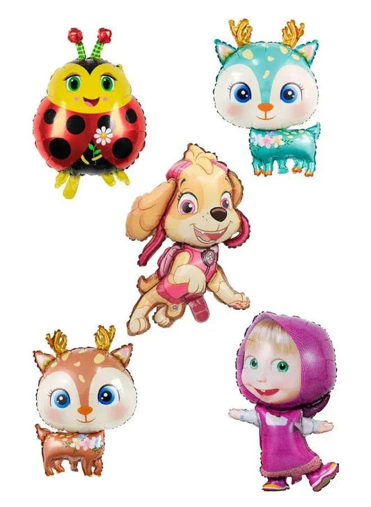 5-Piece Balloon Set for Kids' Parties - Premium Quality, Vibrant Colors, Fun Shapes - Fatio General Trading