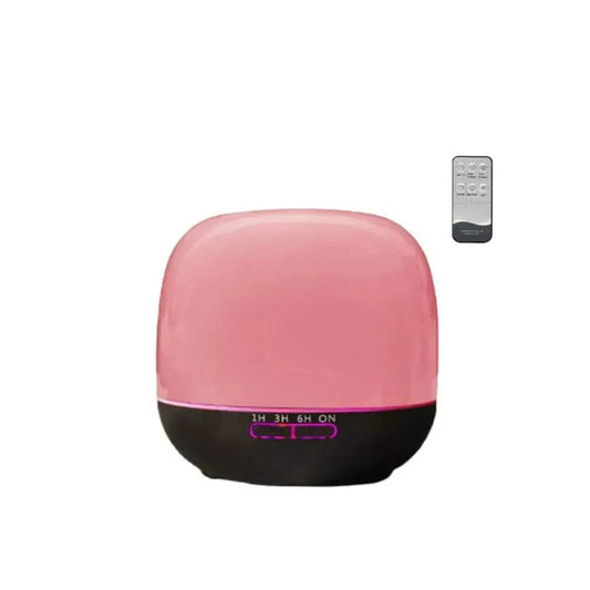 500Ml Aromatherapy Essential Oil Diffuser Humidifier With 4 Timer Settings, 7 Led Color Changing Lamps And Waterless Auto Shut-Off, Black - Fatio General Trading