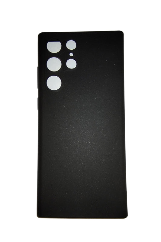 Samsung Galaxy S22 Ultra Silicone Case, Super-Slim, Advanced Shock-Absorbent Scratch-Resistant Silicon Case Cover For Samsung Galaxy S22 Ultra, Black Fatio General Trading