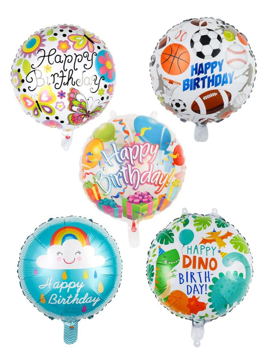 ضمان نعيم عيد الميلاد: مجموعة من 5 بالونات عيد ميلاد سعيد للاحتفالات التي لا تُنسى