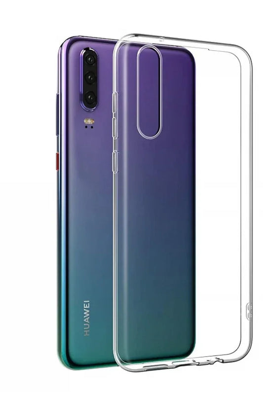Case For Huawei P30 Case, Super-Slim, Reinforced Corners, Advanced Shock-Absorbent Scratch-Resistant Transparent Tpu Case Cover For Huawei P30, Clear Fatio General Trading