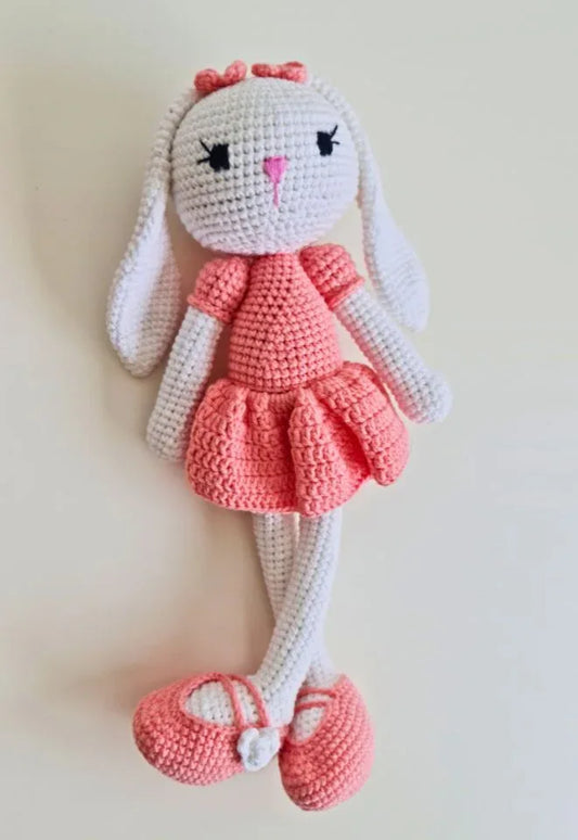 Eco-Friendly Handmade Crochet Doll: 100% Cotton Amigurumi Plush, a Cherished Treasure for Kids, Collectors, and Nursery Adornment