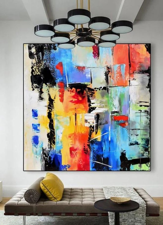 Abstract Wall Decor for Living Room Bedroom Wall Art Paintings Abstract Ink painting Wall Artworks Hang Pictures for Office Decoration, Design 16 - Fatio General Trading