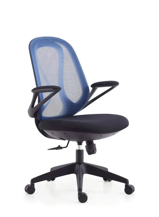 Middle Back Mesh Office Chair Blue