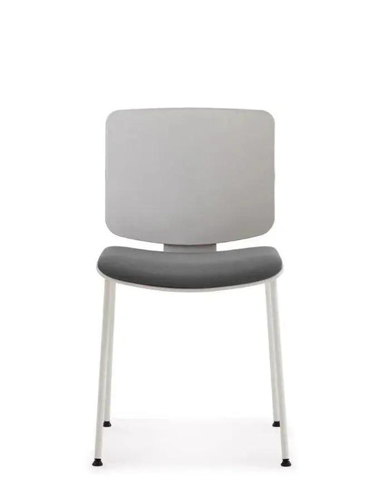 Gray chair with a white background