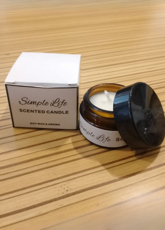 Premium Glass Jar Scented Candle with Romantic Floral Fragrance and Long Lasting Burn Time Up to 40 Hours, Available in Rose, Lavender, Oud, Gardenia, Lemon, Vanilla, Cedar and Woodm Lake Scents