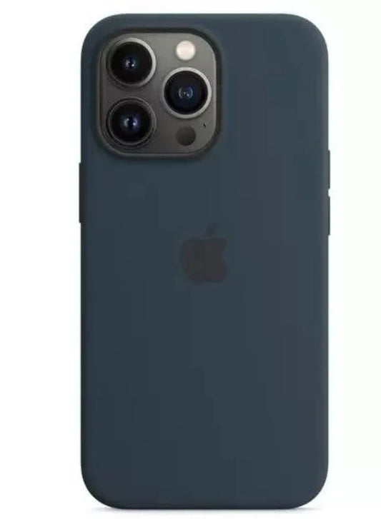 Silicone Case for Apple iPhone 13 Pro - Storm Blue Fatio General Trading