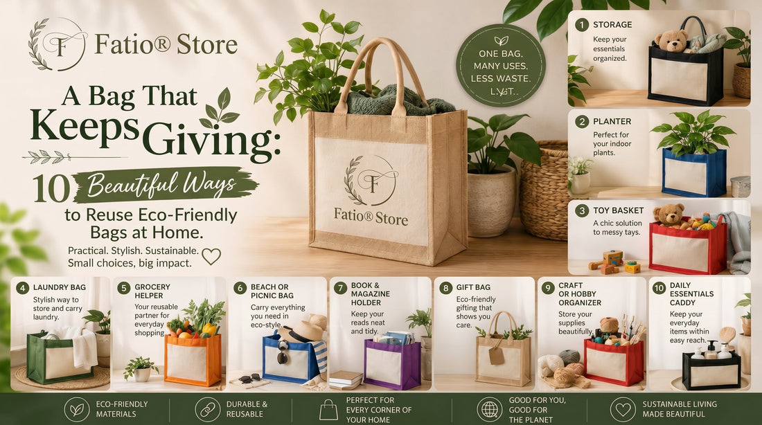 A Bag That Keeps Giving: 10 Beautiful Ways to Reuse Eco-Friendly Bags at Home