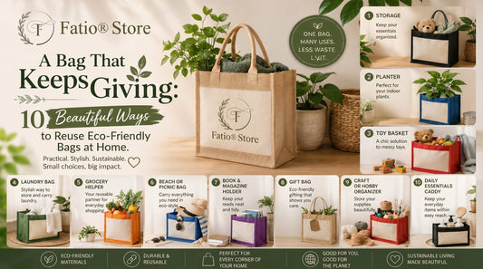 A Bag That Keeps Giving: 10 Beautiful Ways to Reuse Eco-Friendly Bags at Home
