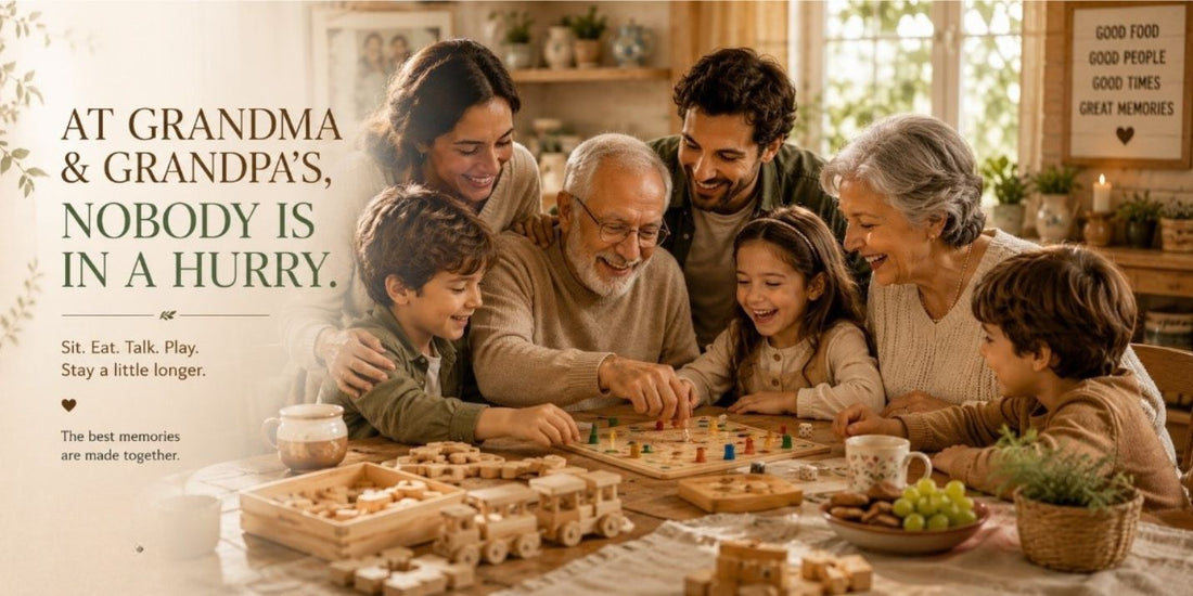 AT GRANDMA & GRANDPA'S, NOBODY IS IN A HURRY