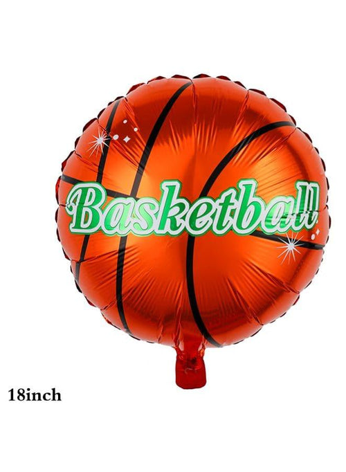 1 pc 18 Inch Birthday Party Balloons Large Size Basketball Foil Balloon Adult & Kids Party Theme Decorations for Birthday, Anniversary, Baby Shower Fatio General Trading