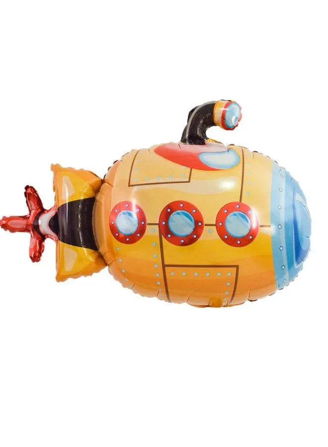 1 pc  Birthday Party Balloons Large Size Submarine Foil Balloon Adult & Kids Party Theme Decorations for Birthday, Anniversary, Baby Shower Fatio General Trading