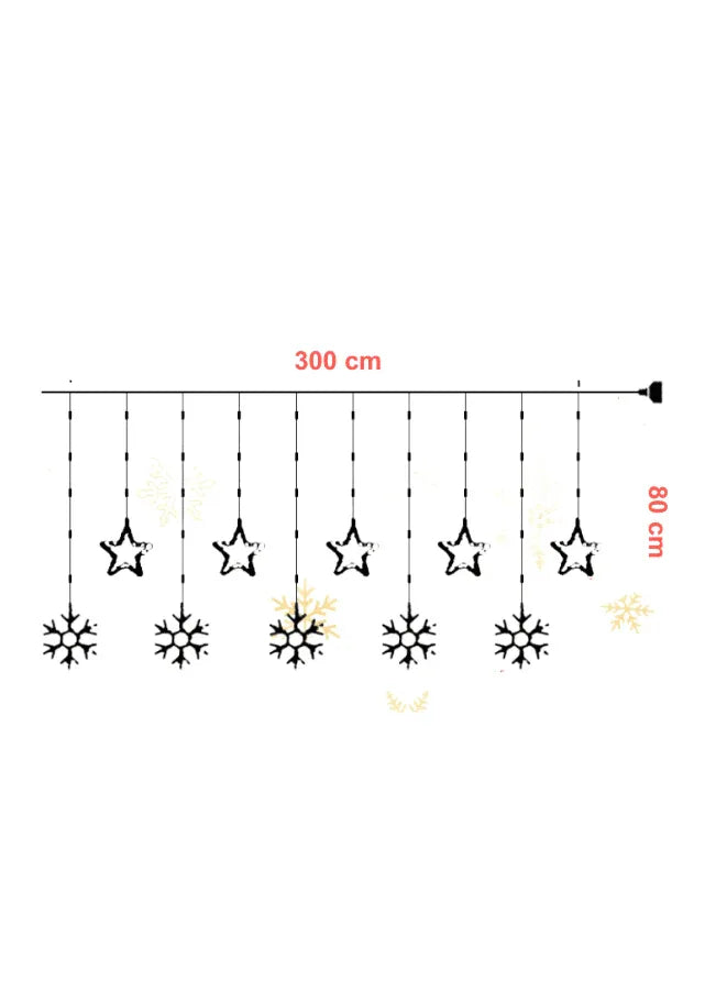 LED Christmas Windows Lights for party and Christmas Decorations 3 Metre