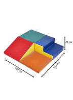 مجموعة ألعاب إسفنجية ناعمة متعددة الأغراض لوقت اللعب والتسلق مكونة من 4 قطع للرضع والأطفال الصغار | رغوة ناعمة للزحف والتسلق ولعب المكعبات في المنزل والرعاية النهارية