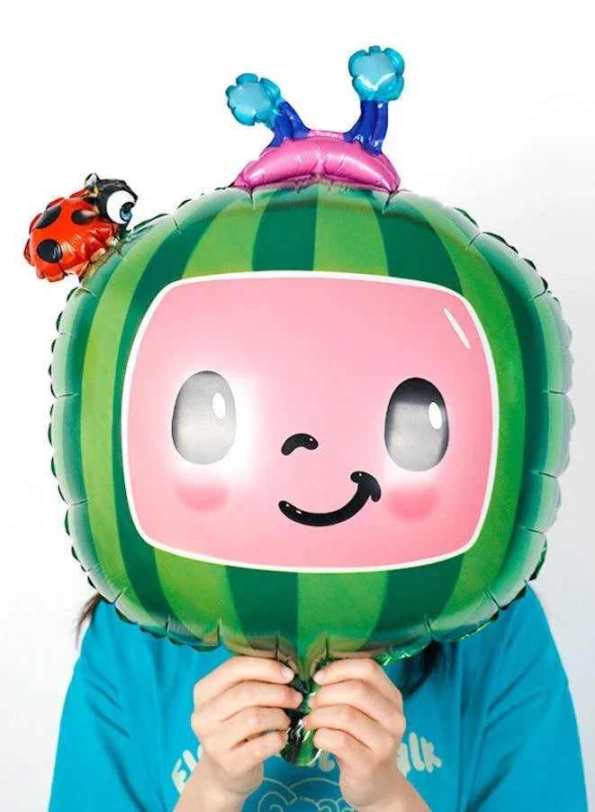 2 pc Cocomelon Character Ballon Set , Giant balloon for Kids Party, Birthday Double Sided Foil Balloon