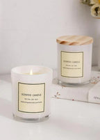 شمعة معطرة بجرة زجاجية فاخرة - جو زهور رومانسي - إطلاق عطر طويل الأمد - استمتع بما يصل إلى 40 ساعة من الاحتراق السعيد