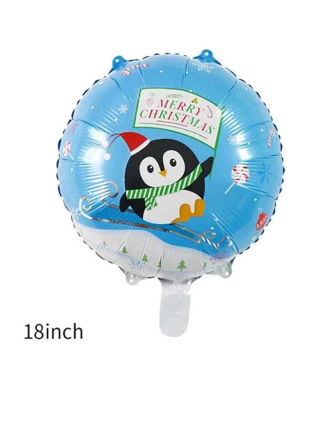 6-Piece Christmas Celebration Balloon Pack for Festive Decorations (6 Different Designs)