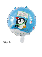 6-Piece Christmas Celebration Balloon Pack for Festive Decorations (6 Different Designs)