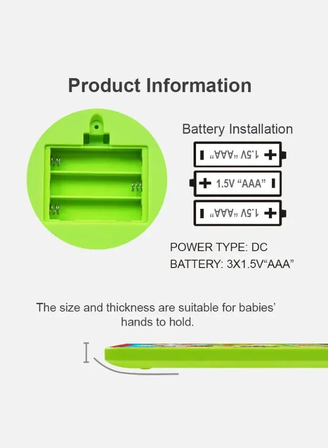 Voice Learning Machine Toy for 18M+ Years for Interactive Learning of ABCs, Music, Numbers, and Animal Sounds
