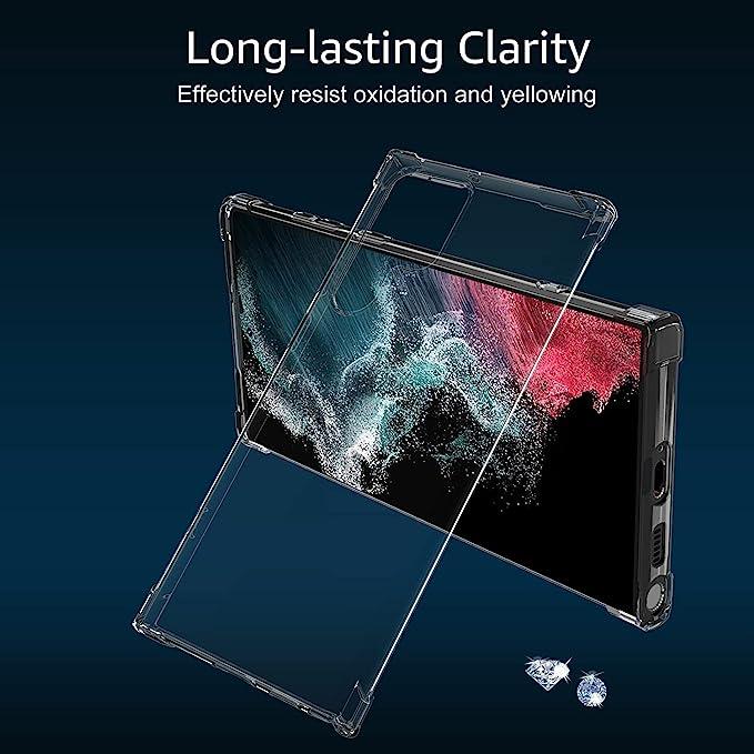 Samsung Galaxy S22 Ultra Clear Case Cover | Transparent Soft TPU Protective Case