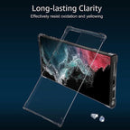Samsung Galaxy S22 Ultra Clear Case Cover | Transparent Soft TPU Protective Case