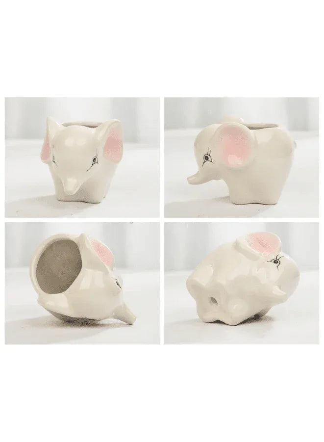 وعاء نباتات داخلي لطيف، أوعية عصارية مع فتحة تصريف، فيل