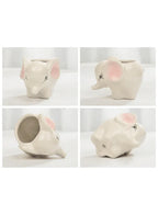 وعاء نباتات داخلي لطيف، أوعية عصارية مع فتحة تصريف، فيل