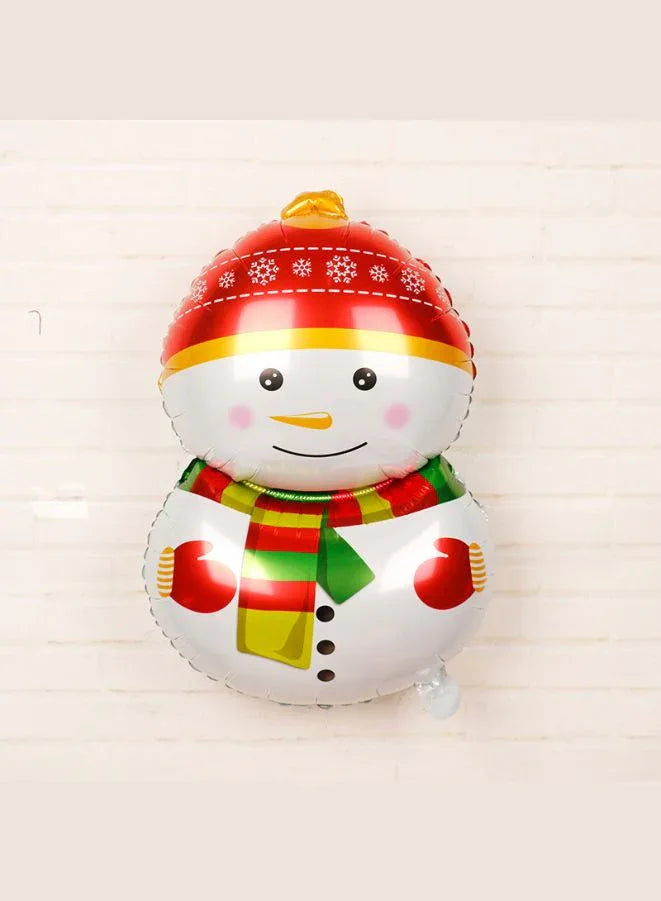 بالونات زينة عيد الميلاد من رقائق الفويل لوازم الحفلات (رجل الثلج 2)