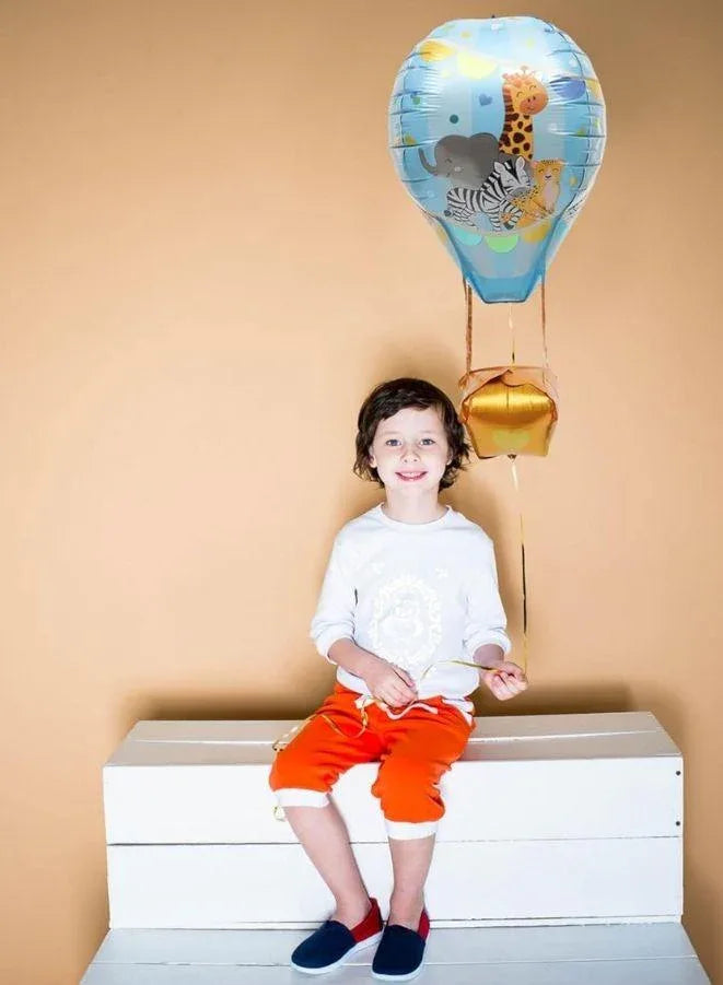 89 cm 3D Hot Air Foil Balloon, Birthday Party Decor, Anniversary Decor, Graduation Decor, Holiday Decor, Easter Decor, ZOO Theme