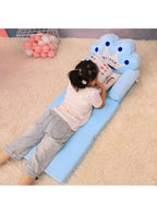Foldable Toddler Chair Lounger for Kids, Removable and Washable Lazy Sleeping Sofa for Kids, Baby Sofa Bed Foldable Chair, Blue Prince