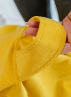 Classic Fabric Bean Bag with foot stool material closeup