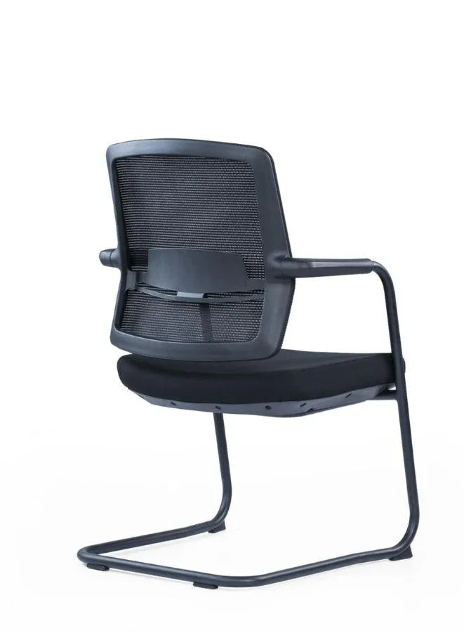 Chair Without Back Support Ergonomic Office Chair Without Headrest – Lumbar Support & Steel Bow-S