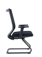 Ergonomic Mesh Office Chair Without Headrest – Adjustable Lumbar Support & Armrests
