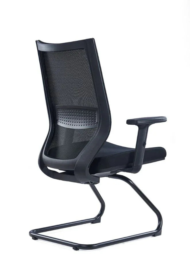 Ergonomic Mesh Office Chair Without Headrest – Adjustable Lumbar Support & Armrests